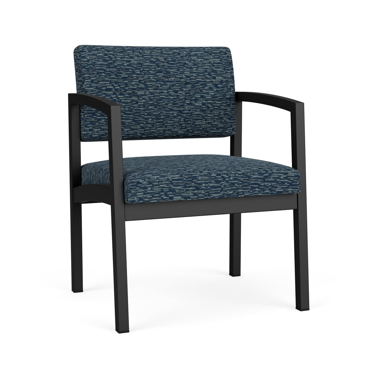 Lenox Steel Waiting Reception Wide Guest Chair Metal Frame