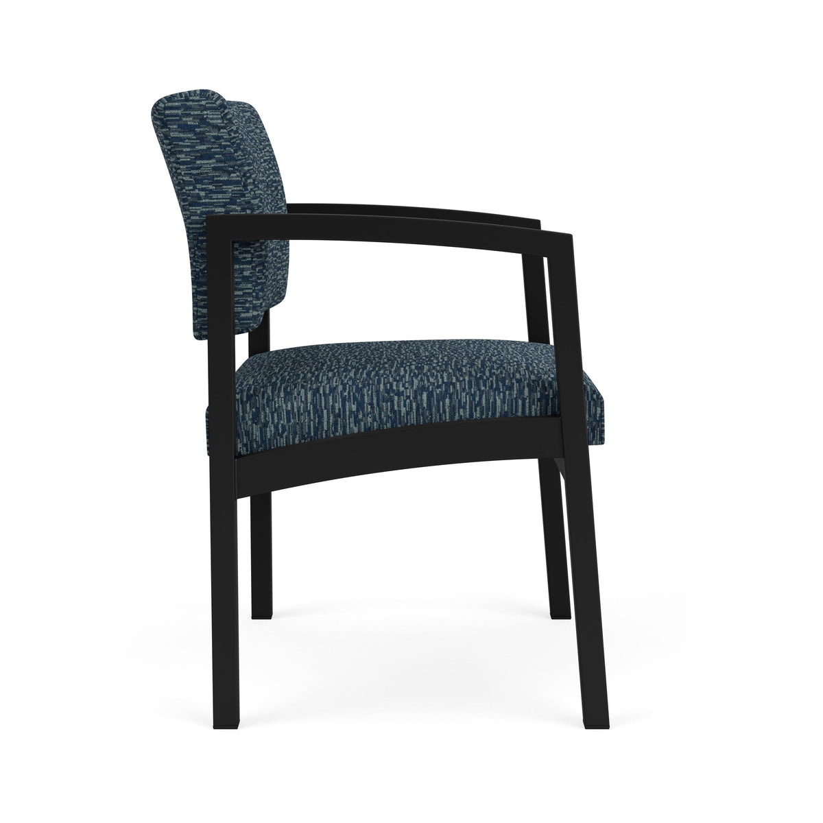 Lenox Steel Waiting Reception Wide Guest Chair Metal Frame