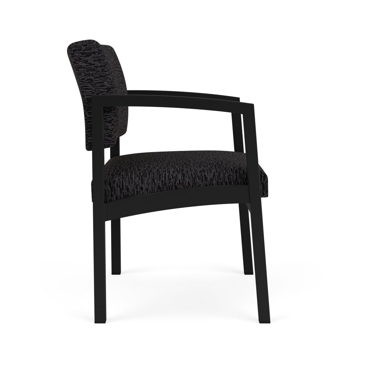 Lenox Steel Waiting Reception Wide Guest Chair Metal Frame