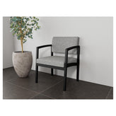 Lenox Steel Waiting Reception Wide Guest Chair Metal Frame