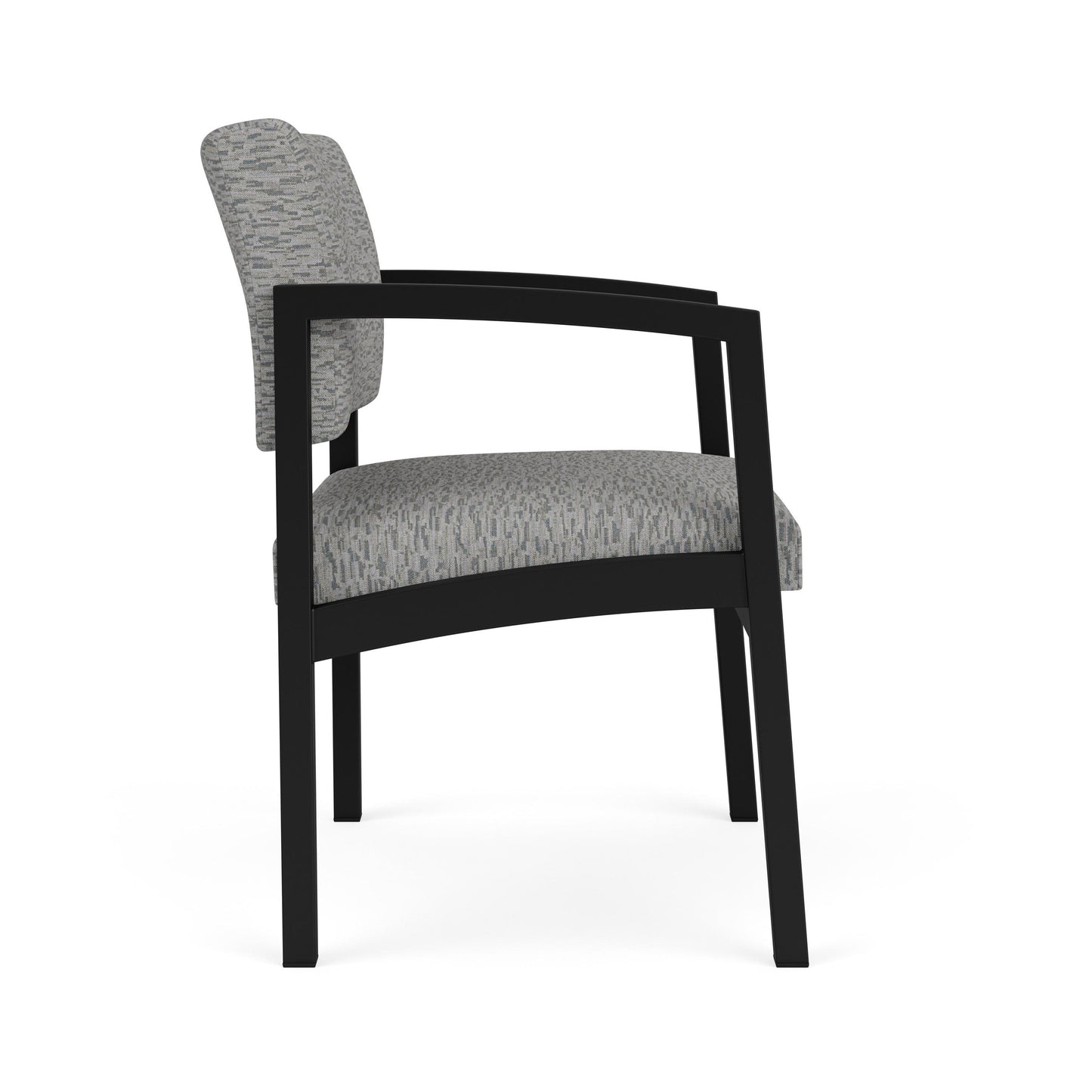 Lenox Steel Waiting Reception Wide Guest Chair Metal Frame