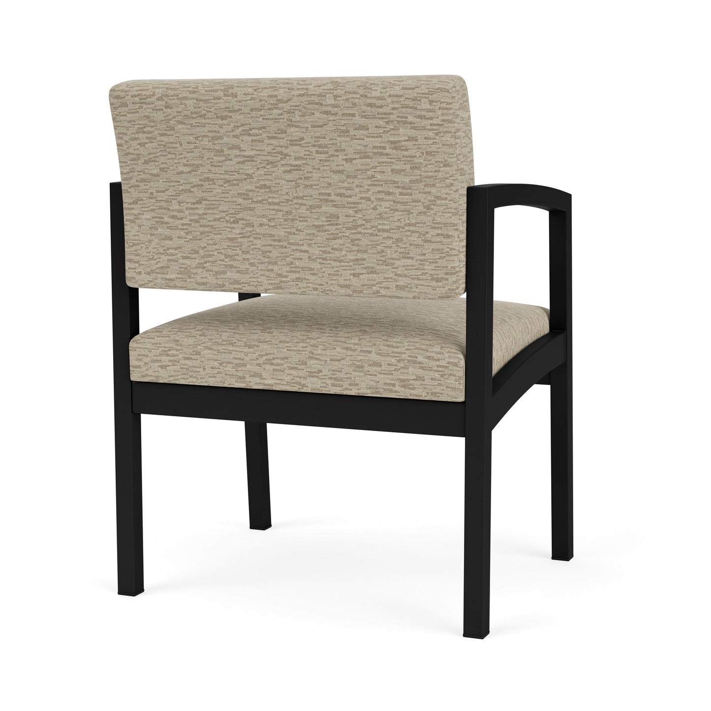 Lenox Steel Waiting Reception Wide Guest Chair Metal Frame