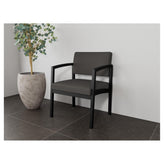 Lenox Steel Waiting Reception Wide Guest Chair Metal Frame
