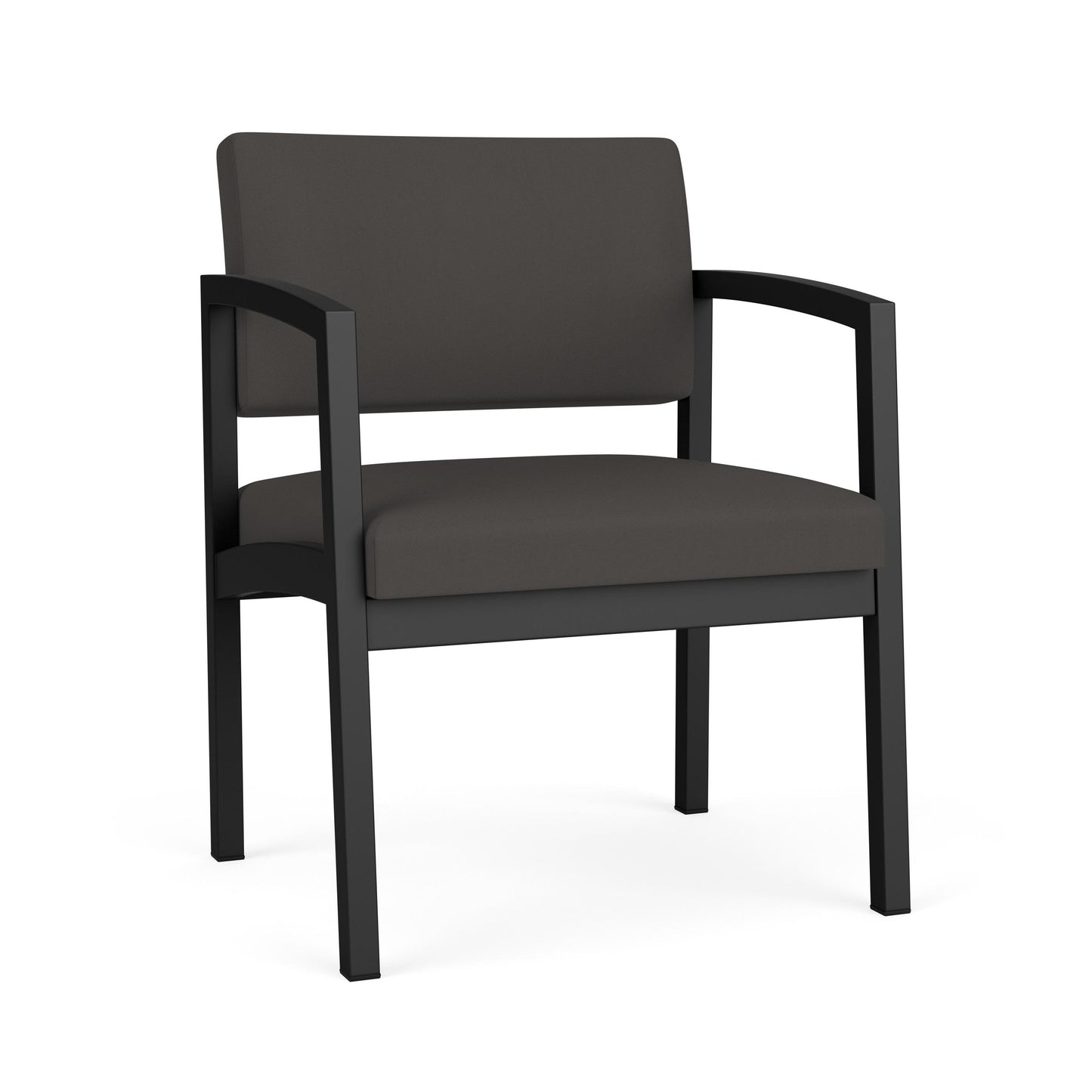 Lenox Steel Waiting Reception Wide Guest Chair Metal Frame