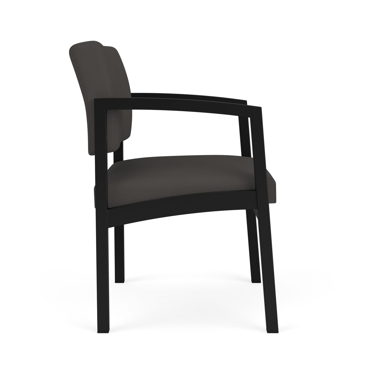 Lenox Steel Waiting Reception Wide Guest Chair Metal Frame