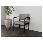 Lenox Steel Waiting Reception Wide Guest Chair Metal Frame