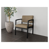 Lenox Steel Waiting Reception Wide Guest Chair Metal Frame