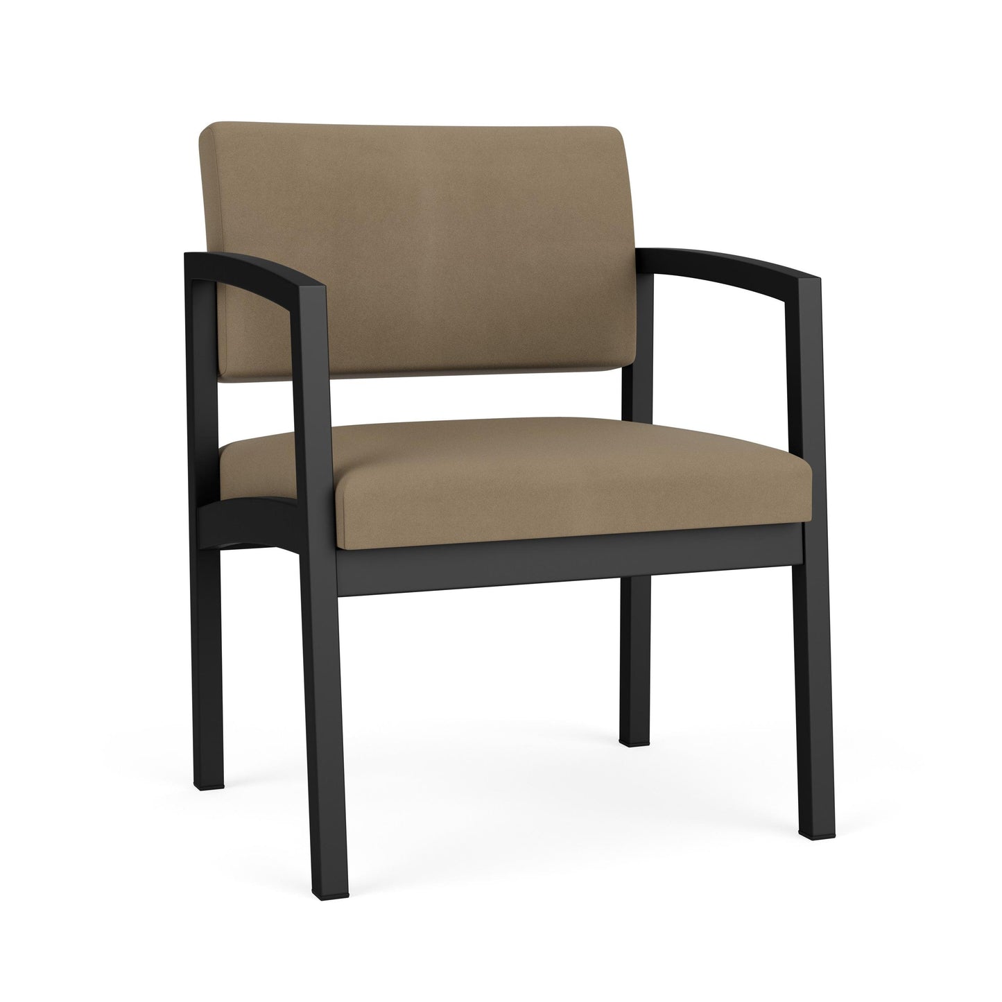 Lenox Steel Waiting Reception Wide Guest Chair Metal Frame