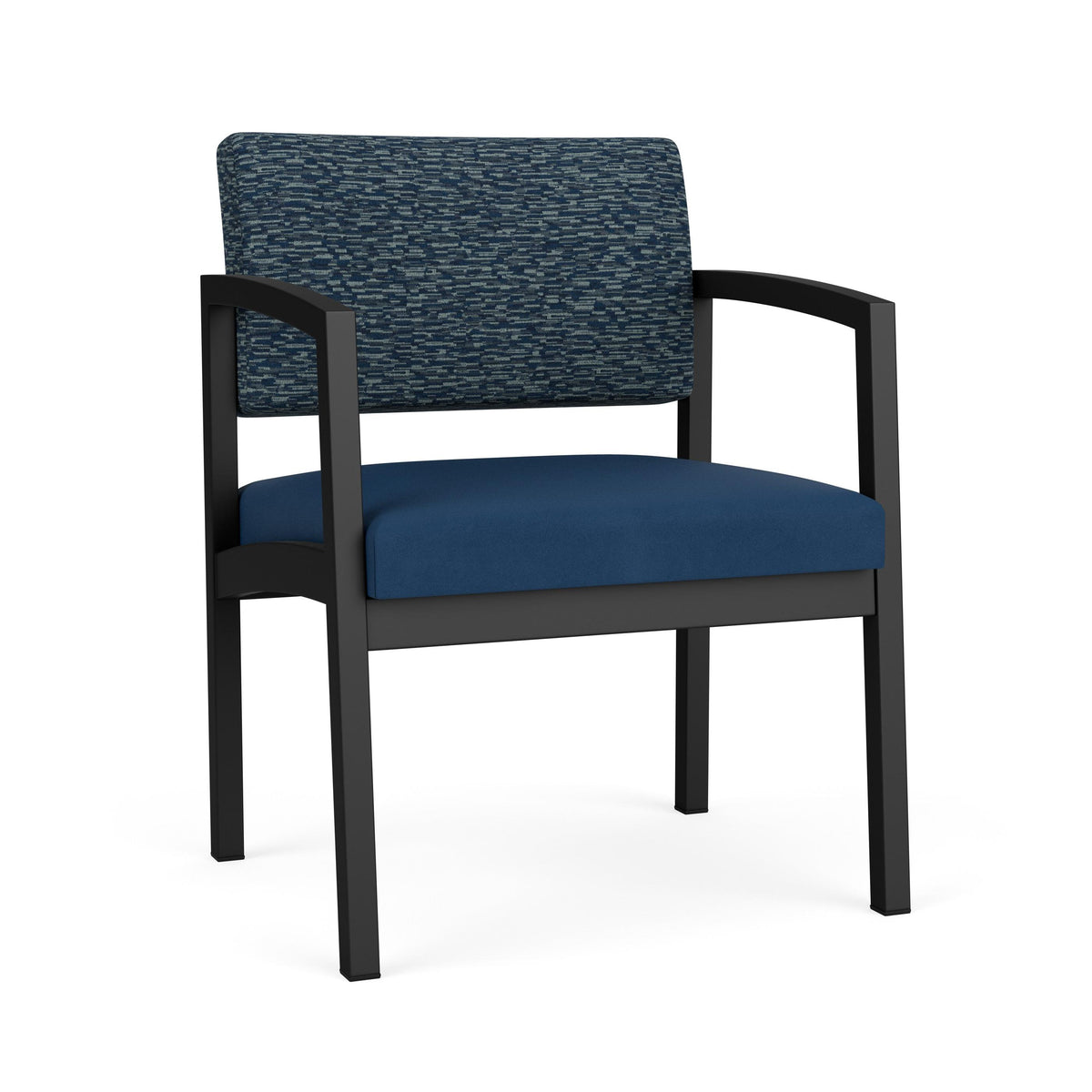 Lenox Steel Waiting Reception Wide Guest Chair Metal Frame