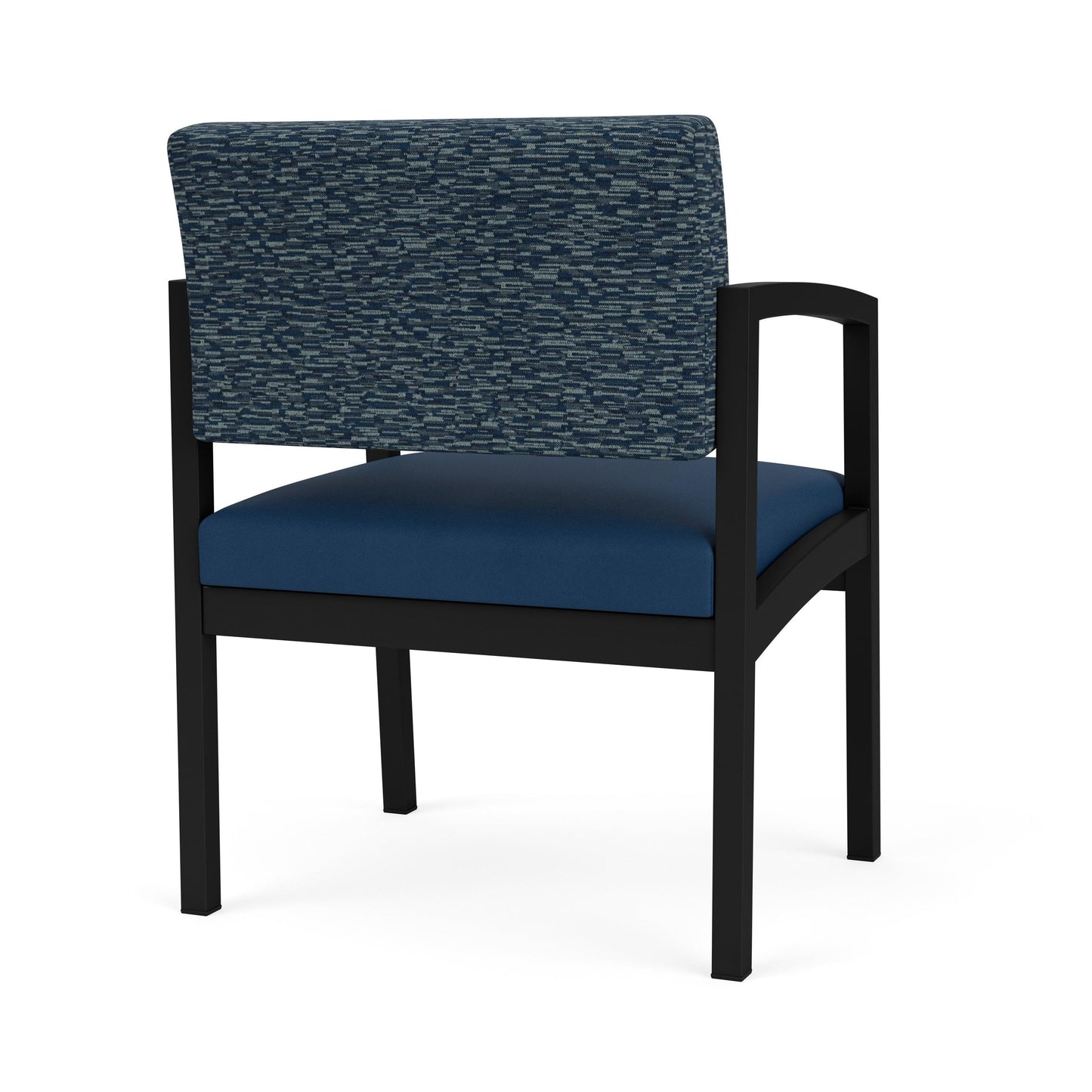 Lenox Steel Waiting Reception Wide Guest Chair Metal Frame