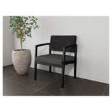 Lenox Steel Waiting Reception Wide Guest Chair Metal Frame