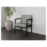 Lenox Steel Waiting Reception Wide Guest Chair Metal Frame
