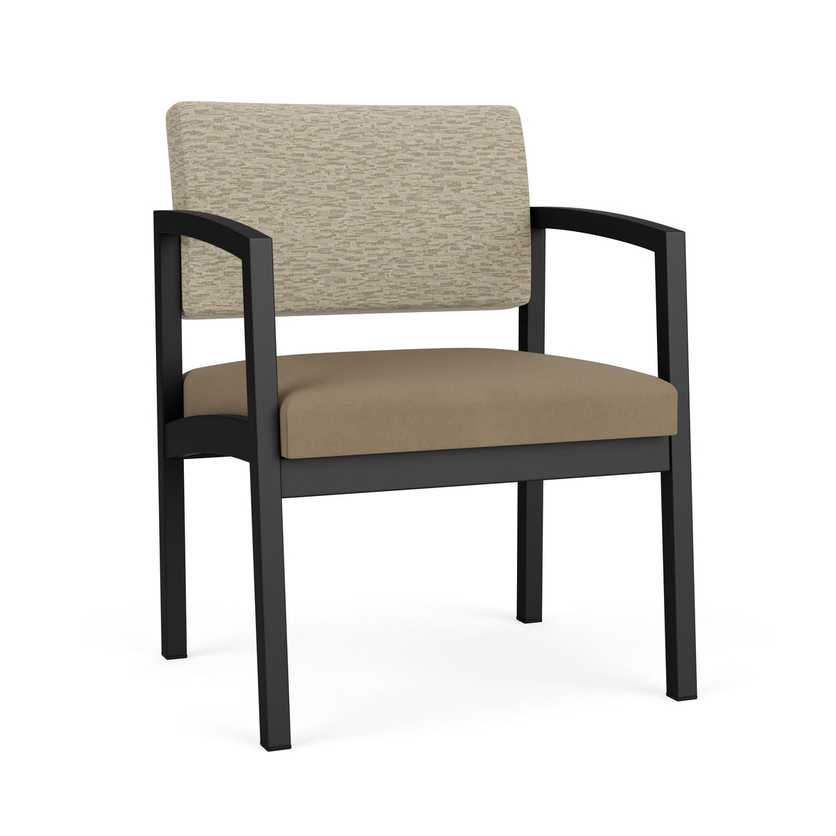 Lenox Steel Waiting Reception Wide Guest Chair Metal Frame