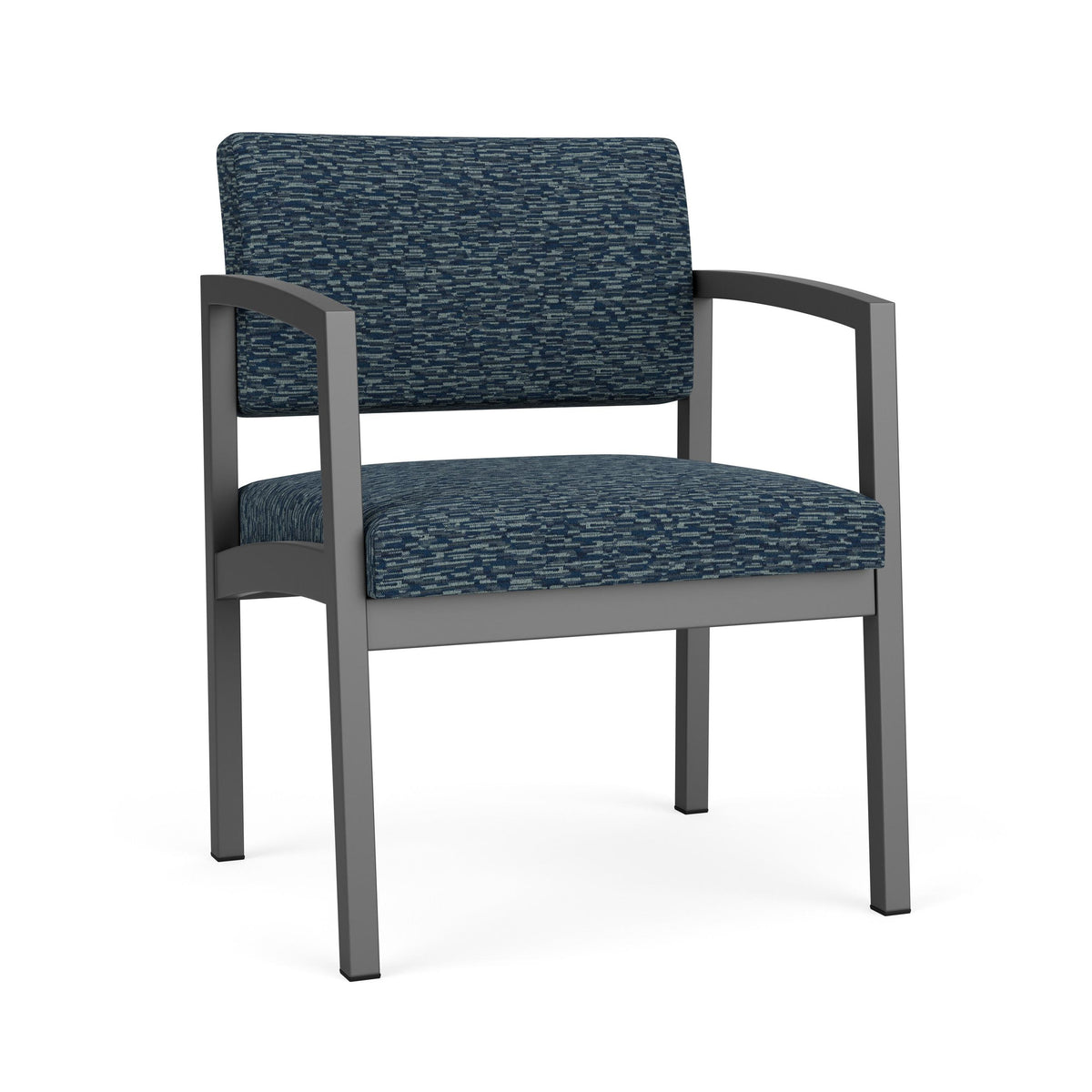 Lenox Steel Waiting Reception Wide Guest Chair Metal Frame