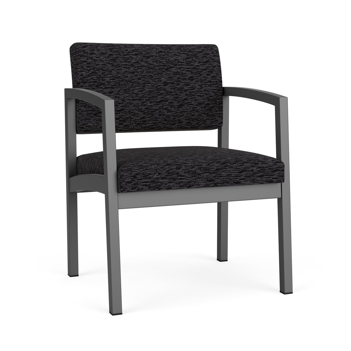 Lenox Steel Waiting Reception Wide Guest Chair Metal Frame