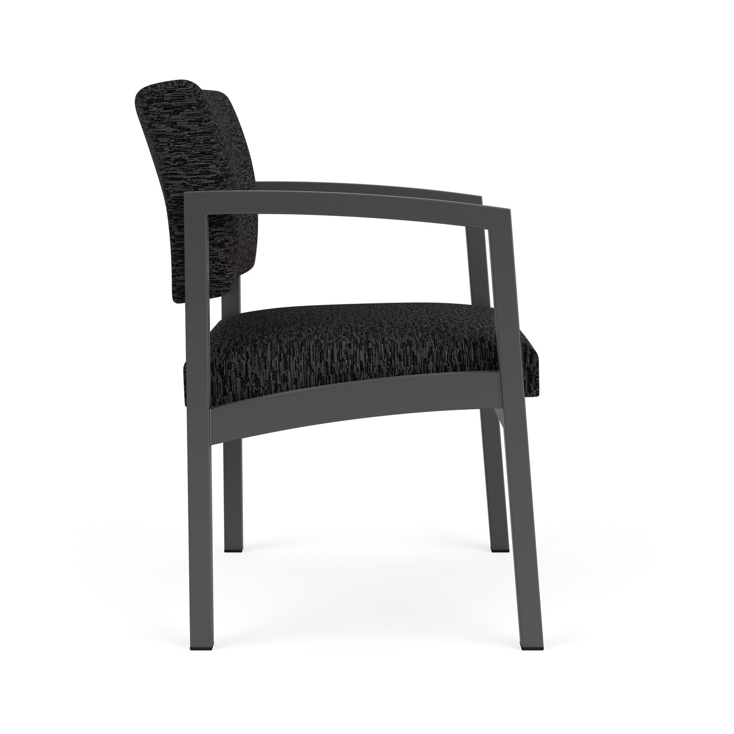 Lenox Steel Waiting Reception Wide Guest Chair Metal Frame