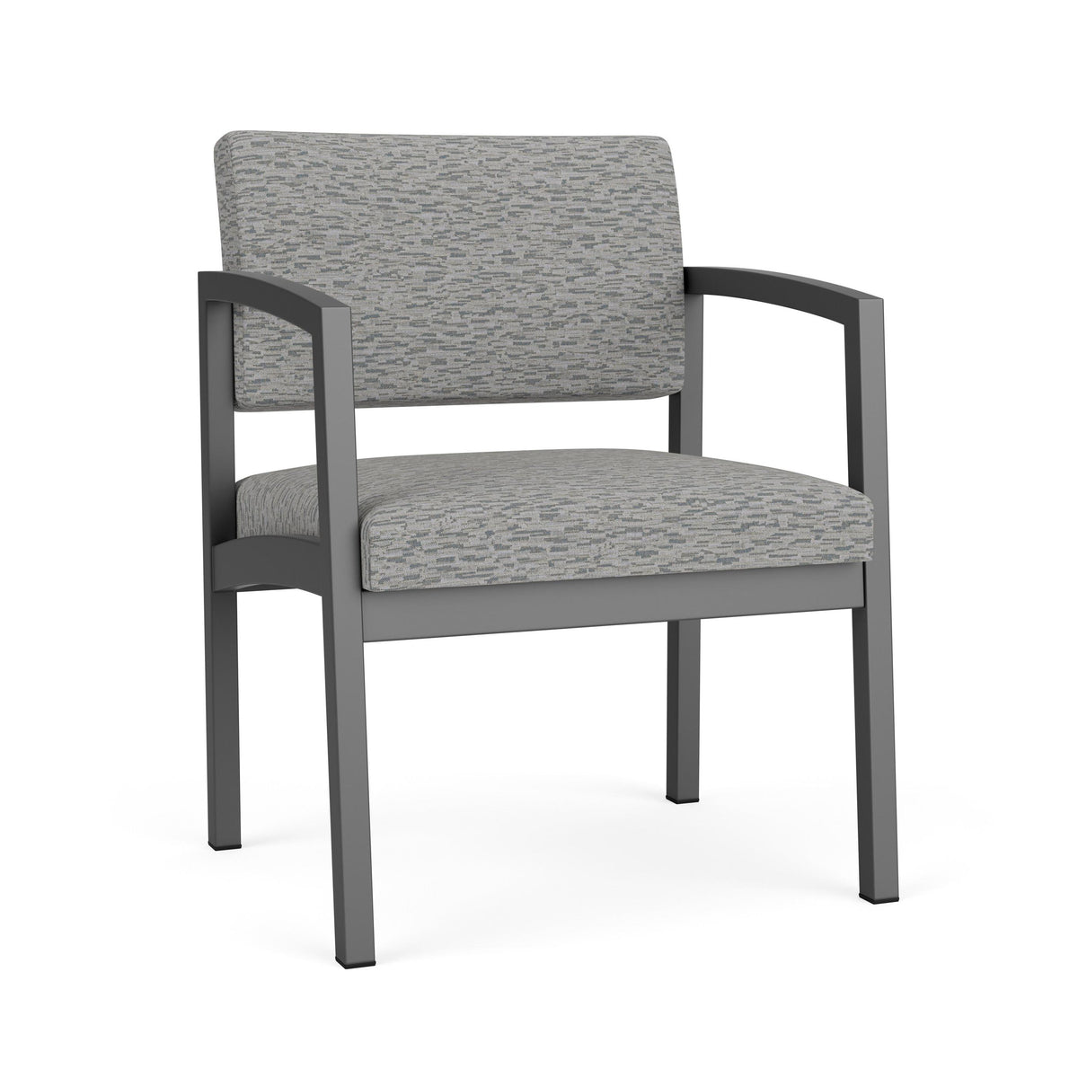 Lenox Steel Waiting Reception Wide Guest Chair Metal Frame