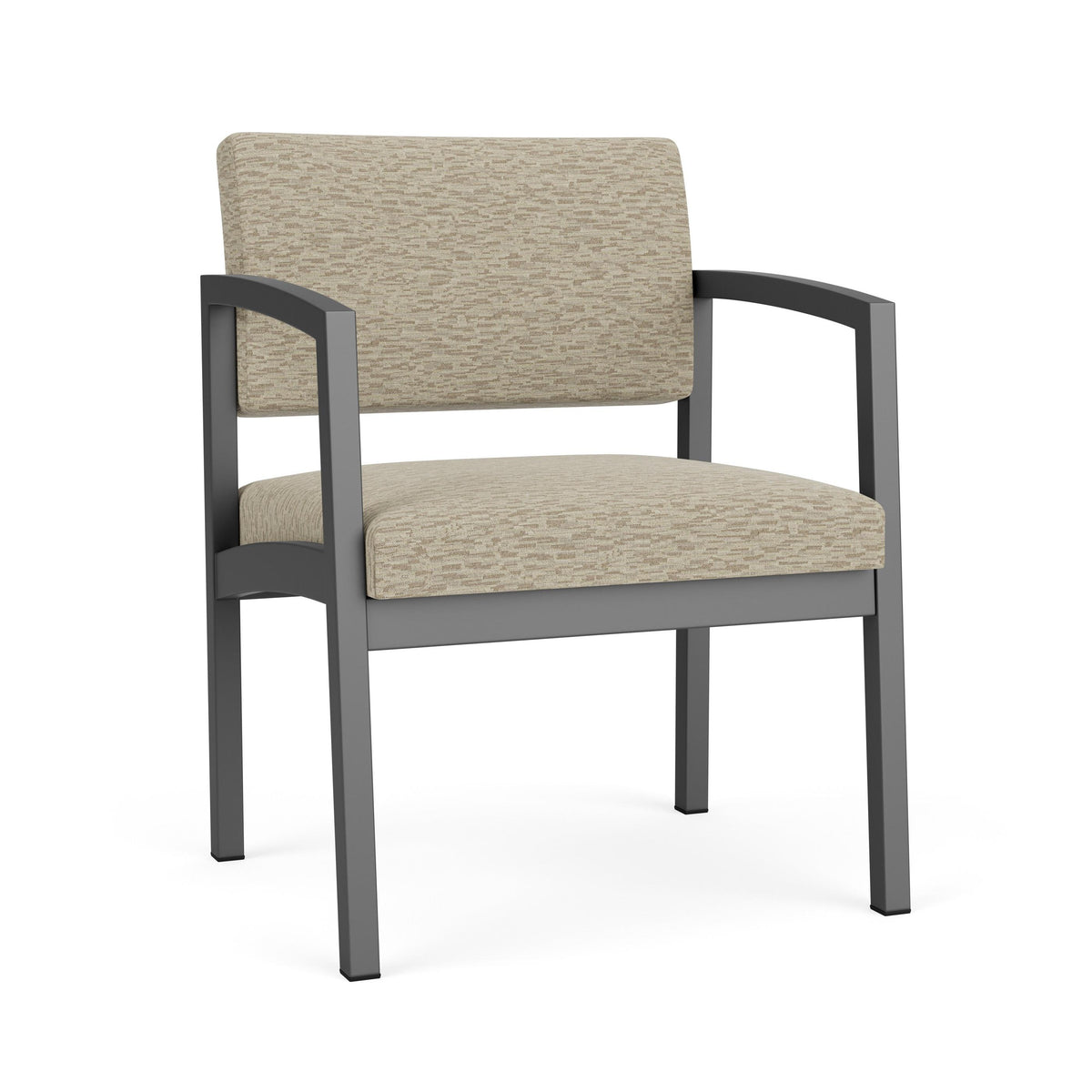 Lenox Steel Waiting Reception Wide Guest Chair Metal Frame