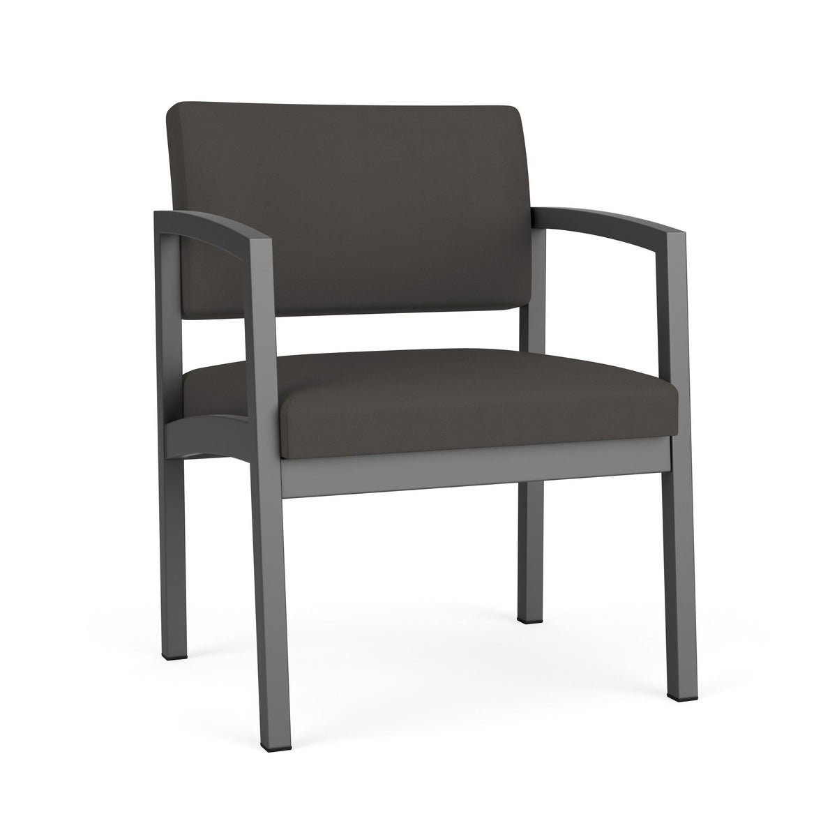 Lenox Steel Waiting Reception Wide Guest Chair Metal Frame