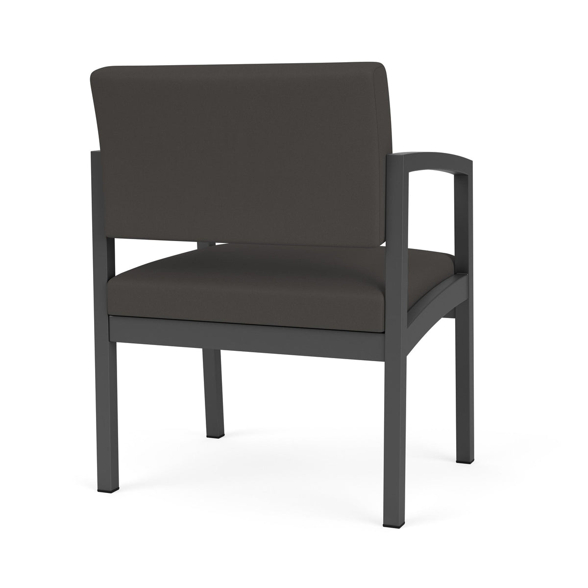 Lenox Steel Waiting Reception Wide Guest Chair Metal Frame