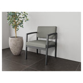 Lenox Steel Waiting Reception Wide Guest Chair Metal Frame