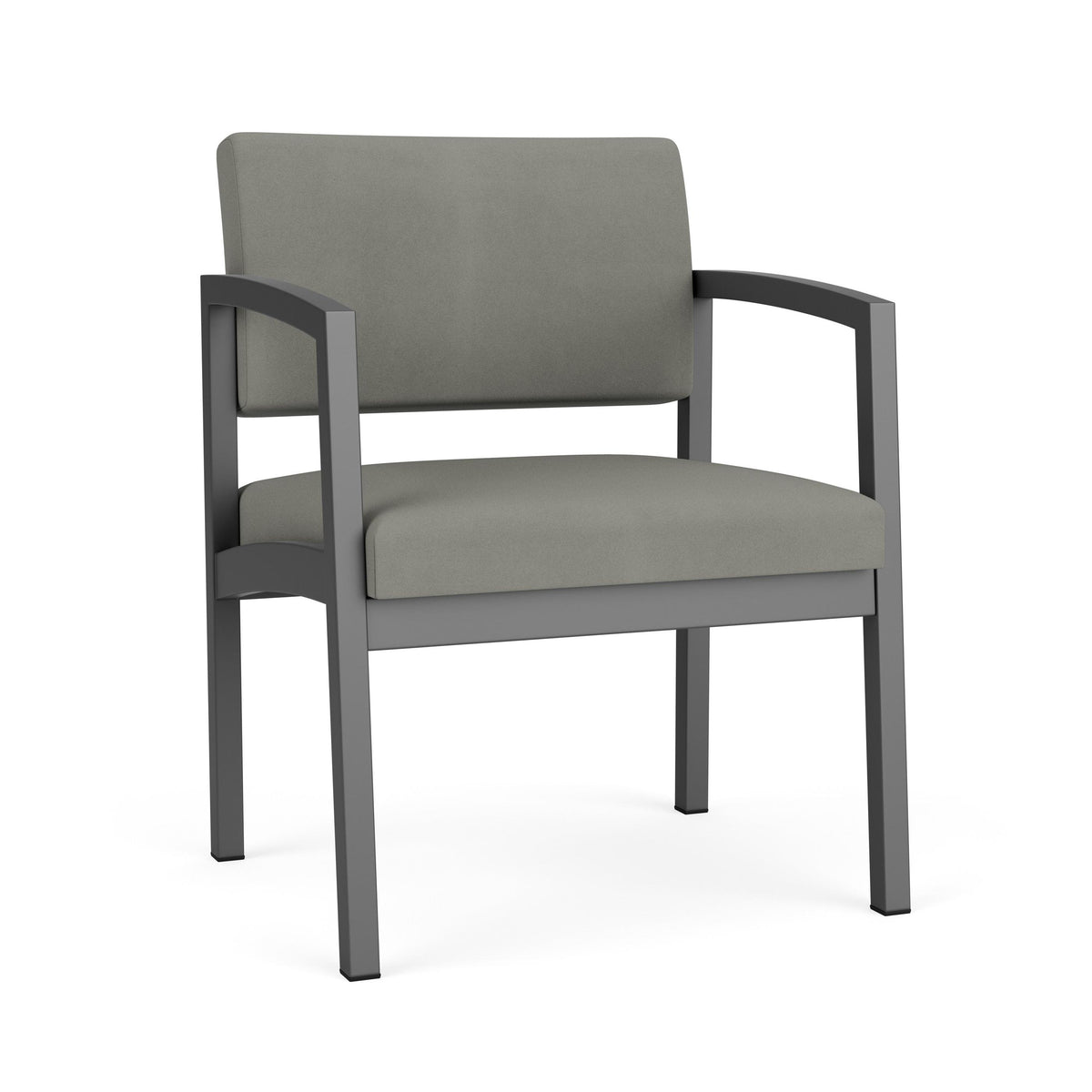 Lenox Steel Waiting Reception Wide Guest Chair Metal Frame