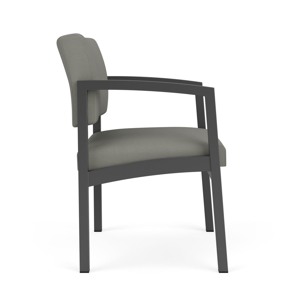 Lenox Steel Waiting Reception Wide Guest Chair Metal Frame