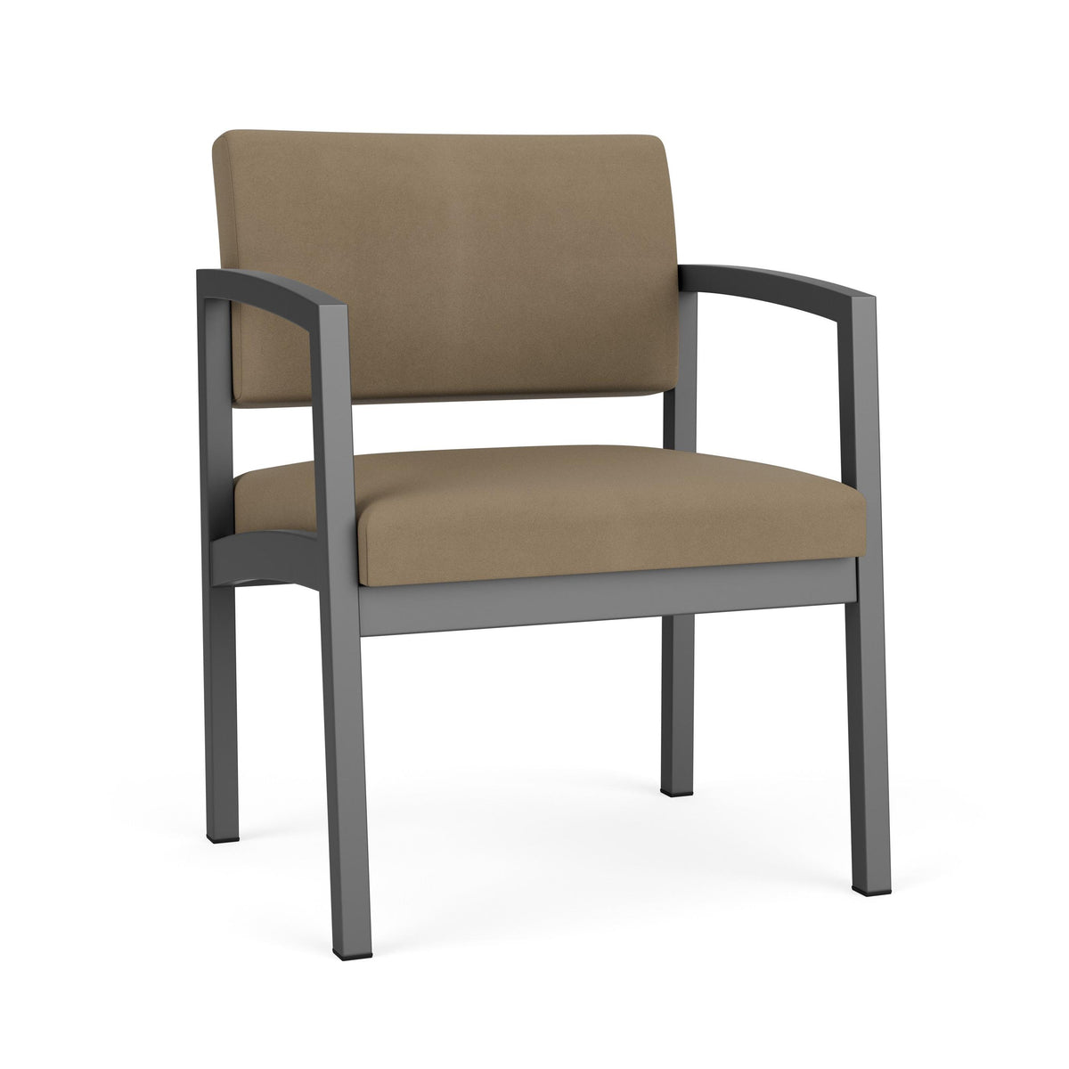 Lenox Steel Waiting Reception Wide Guest Chair Metal Frame