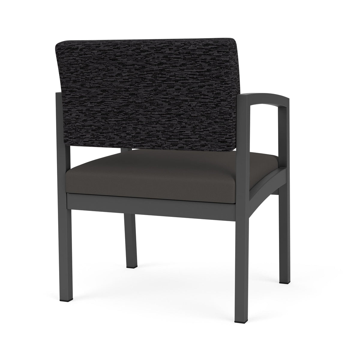 Lenox Steel Waiting Reception Wide Guest Chair Metal Frame