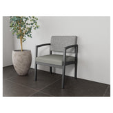 Lenox Steel Waiting Reception Wide Guest Chair Metal Frame