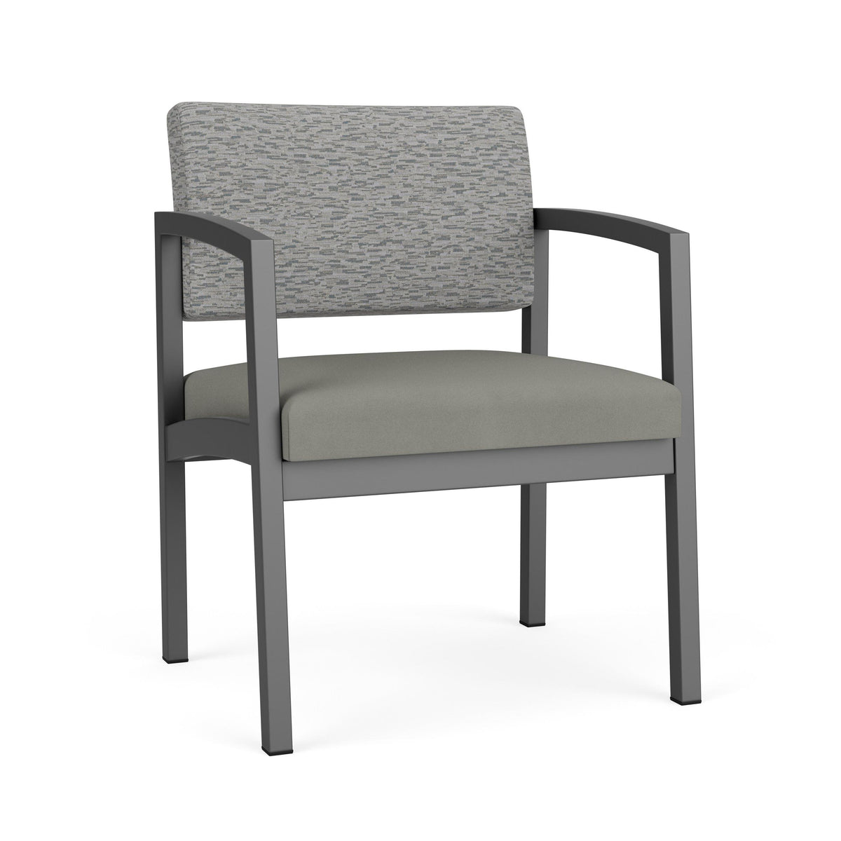 Lenox Steel Waiting Reception Wide Guest Chair Metal Frame