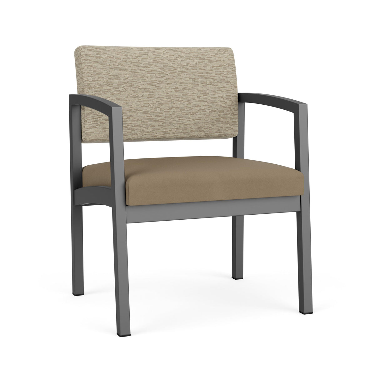 Lenox Steel Waiting Reception Wide Guest Chair Metal Frame