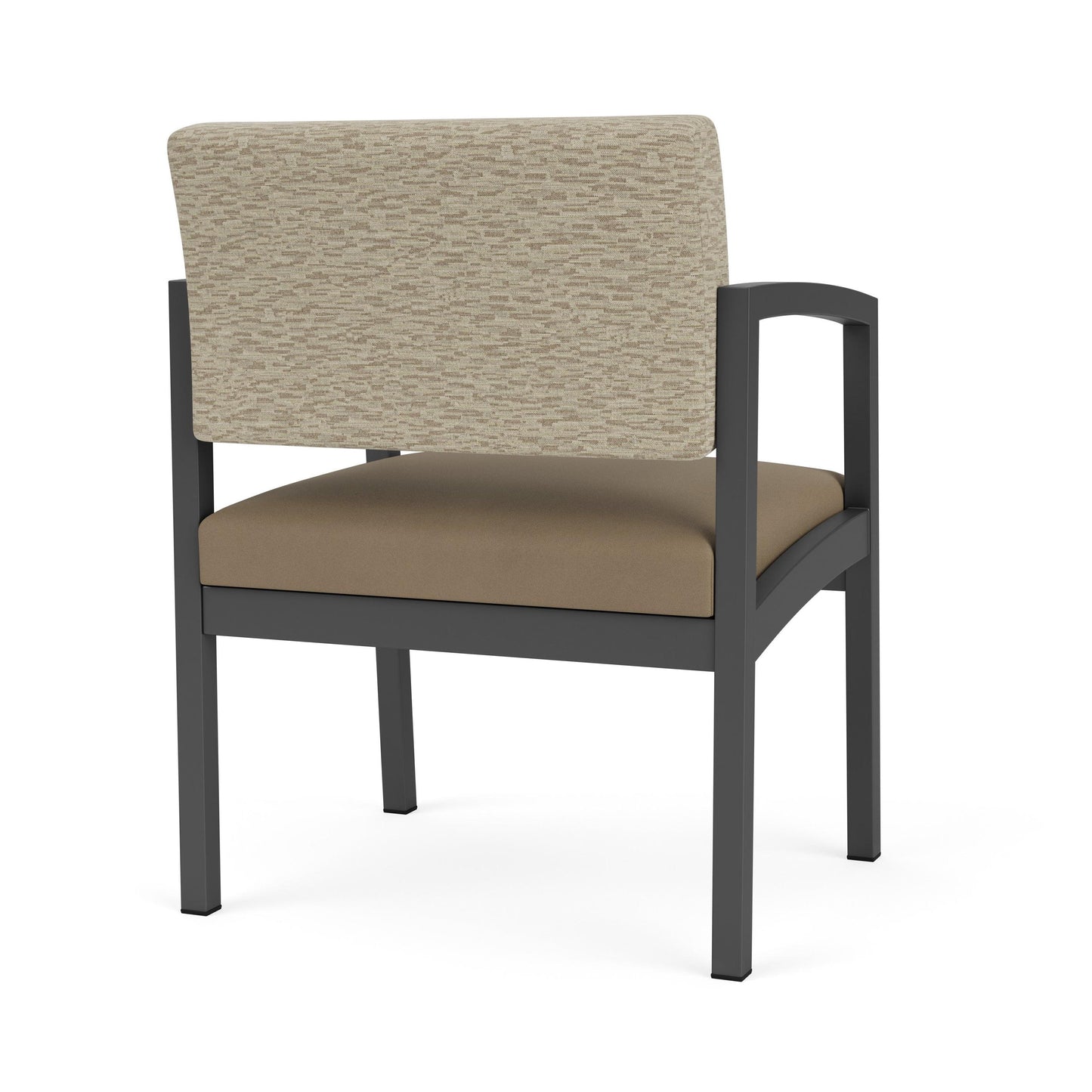 Lenox Steel Waiting Reception Wide Guest Chair Metal Frame