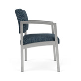 Lenox Steel Waiting Reception Wide Guest Chair Metal Frame