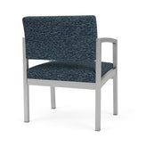 Lenox Steel Waiting Reception Wide Guest Chair Metal Frame