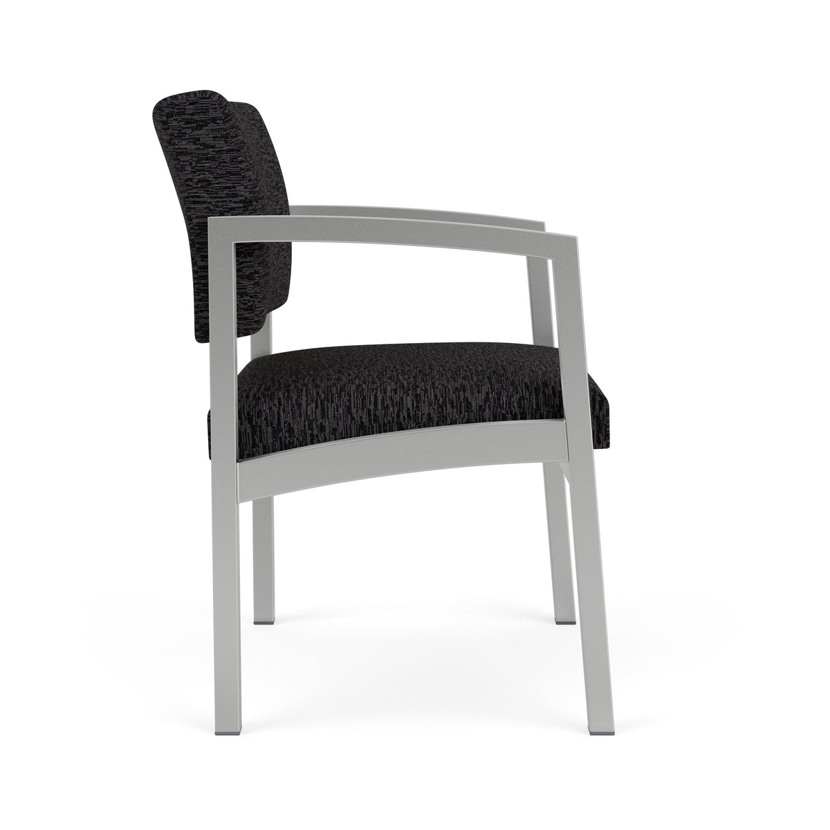 Lenox Steel Waiting Reception Wide Guest Chair Metal Frame