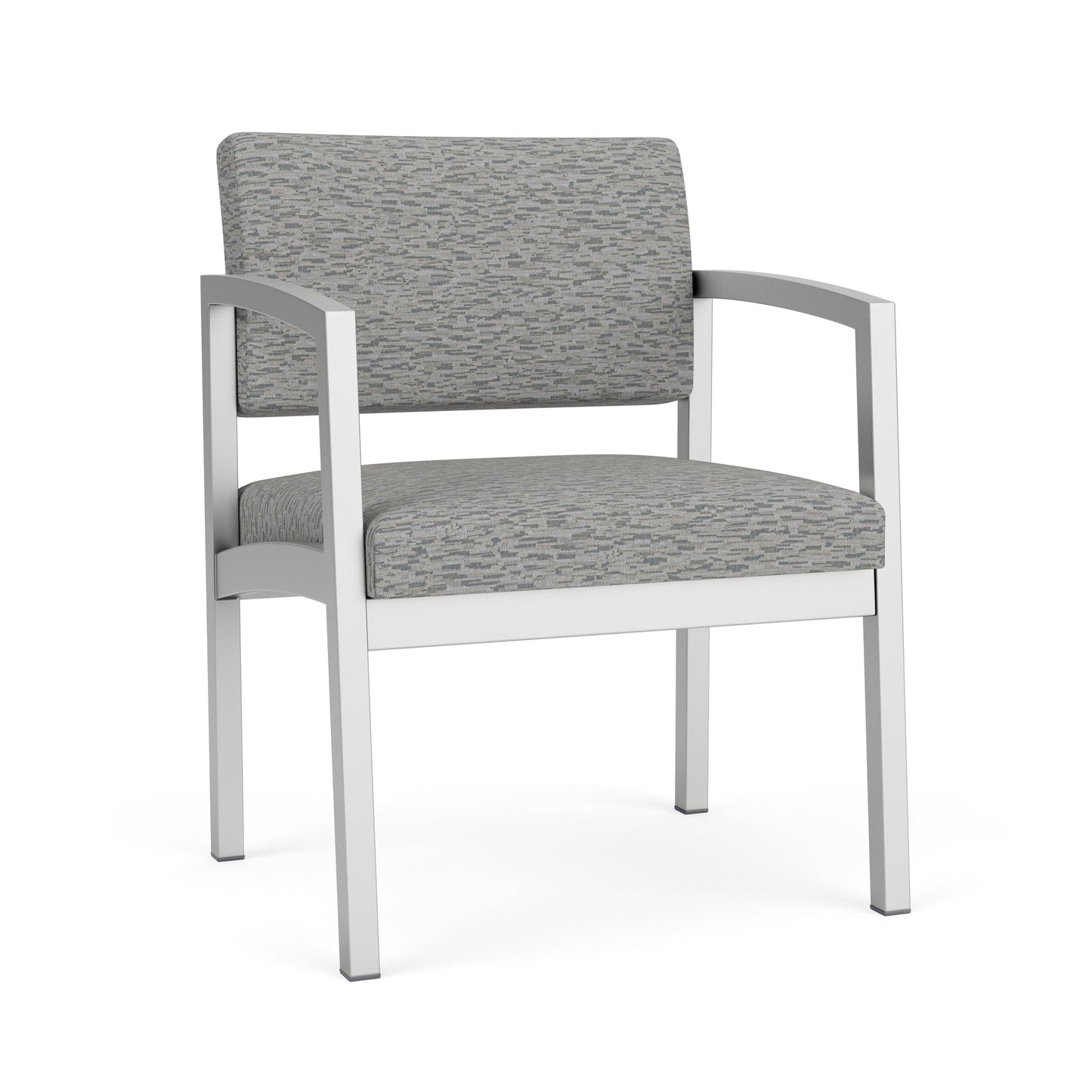 Lenox Steel Waiting Reception Wide Guest Chair Metal Frame