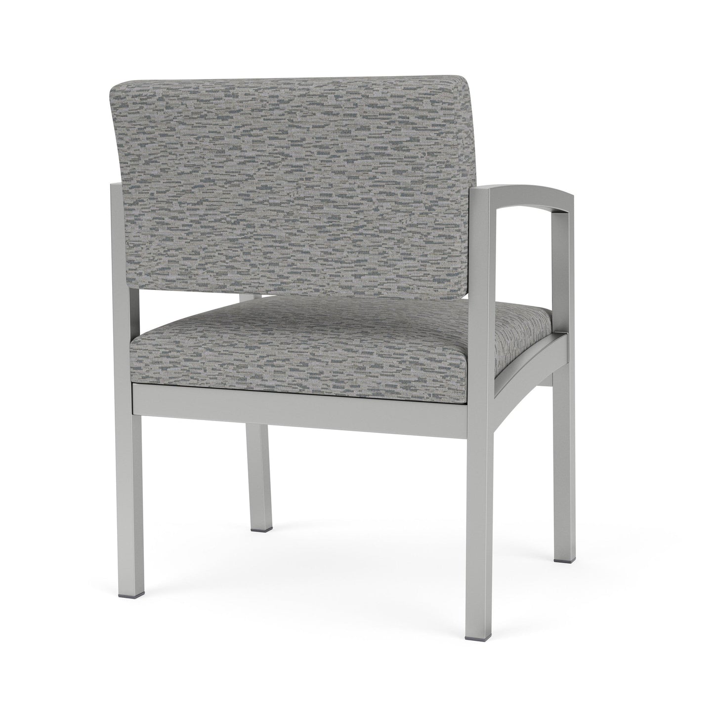 Lenox Steel Waiting Reception Wide Guest Chair Metal Frame
