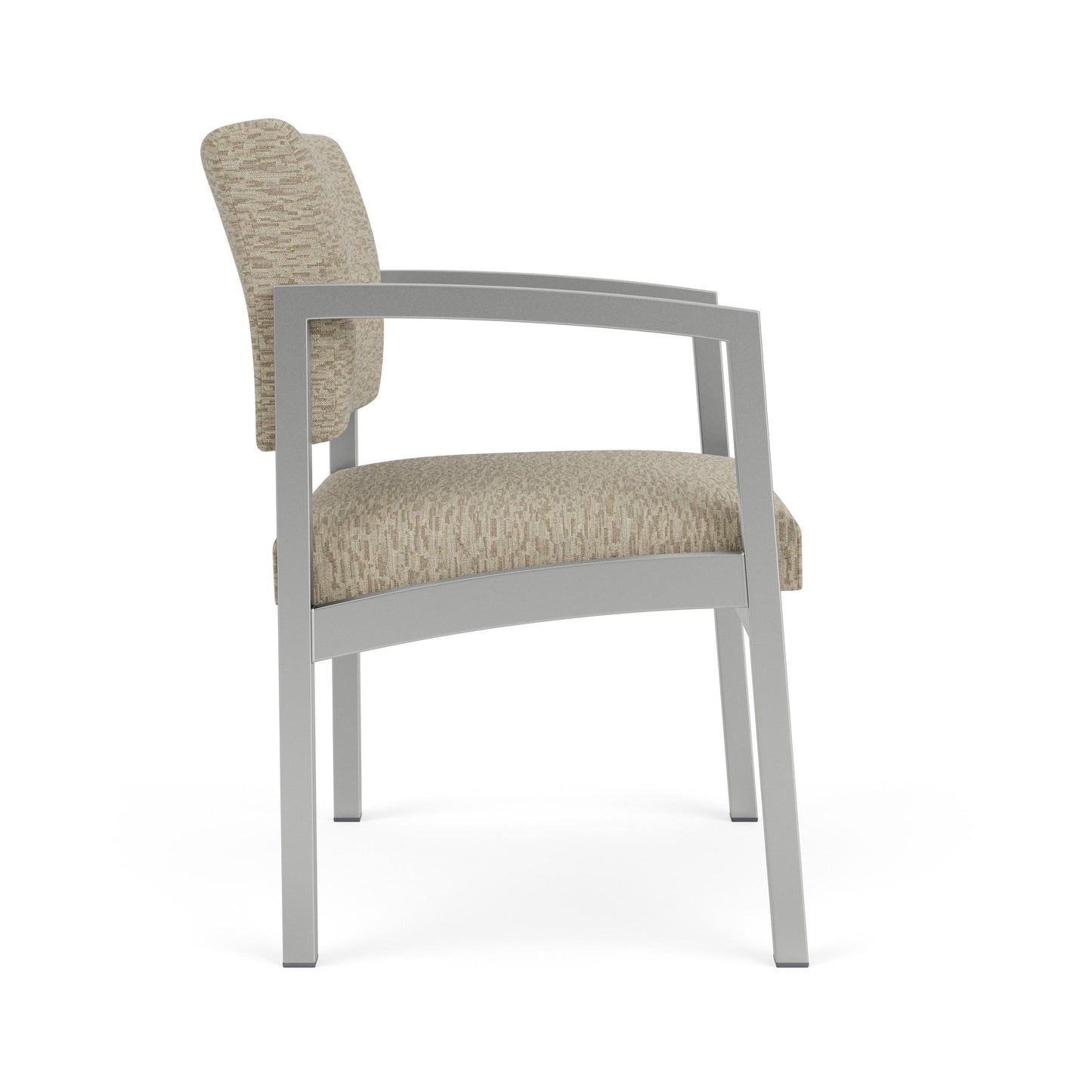 Lenox Steel Waiting Reception Wide Guest Chair Metal Frame