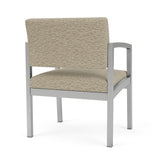 Lenox Steel Waiting Reception Wide Guest Chair Metal Frame