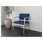 Lenox Steel Waiting Reception Wide Guest Chair Metal Frame