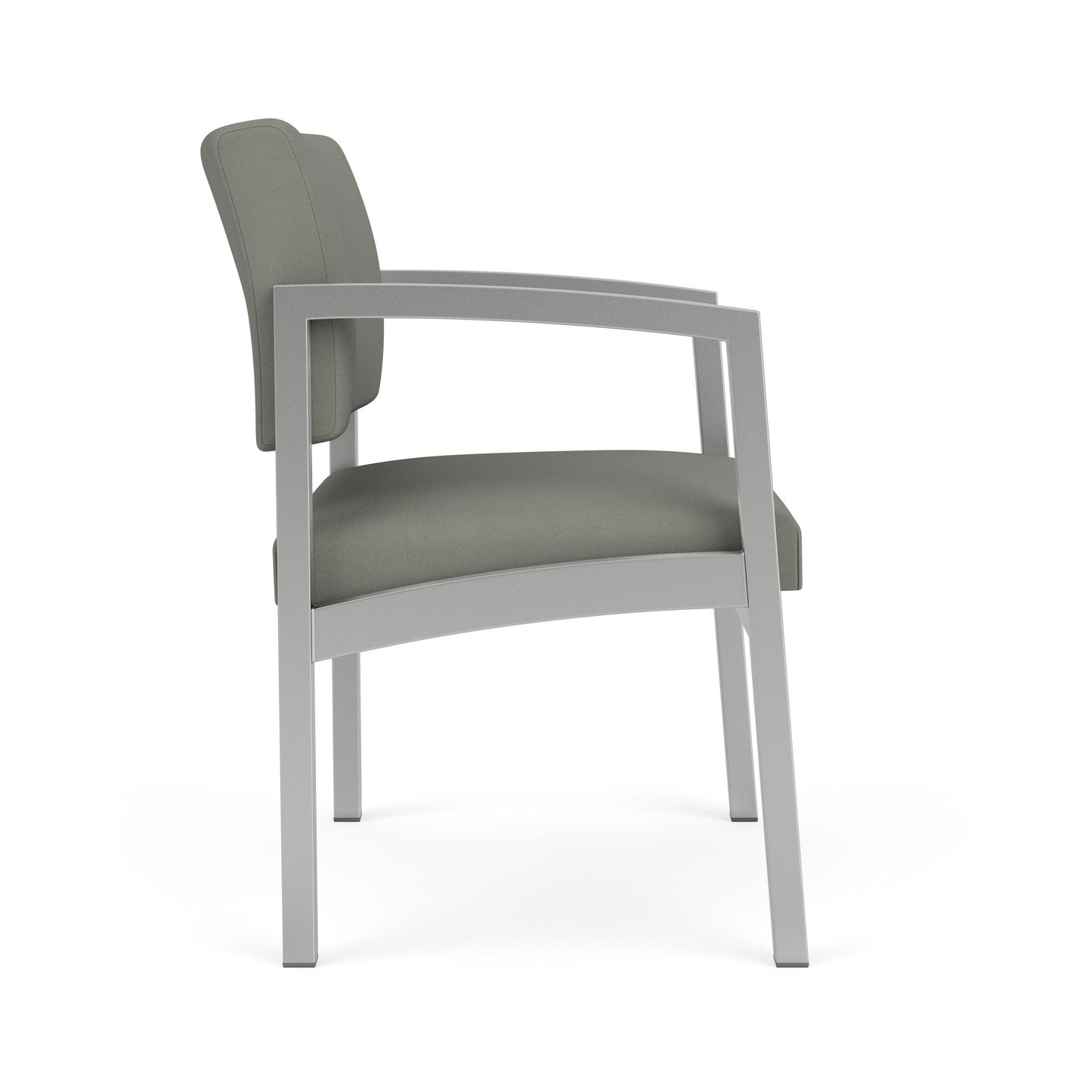Lenox Steel Waiting Reception Wide Guest Chair Metal Frame