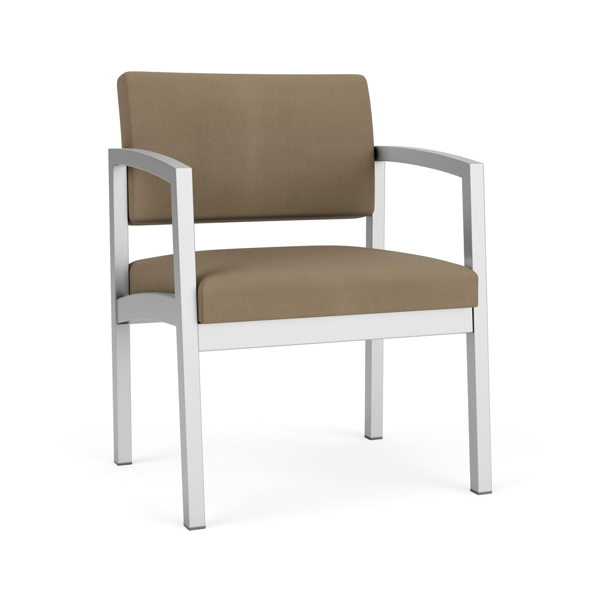 Lenox Steel Waiting Reception Wide Guest Chair Metal Frame