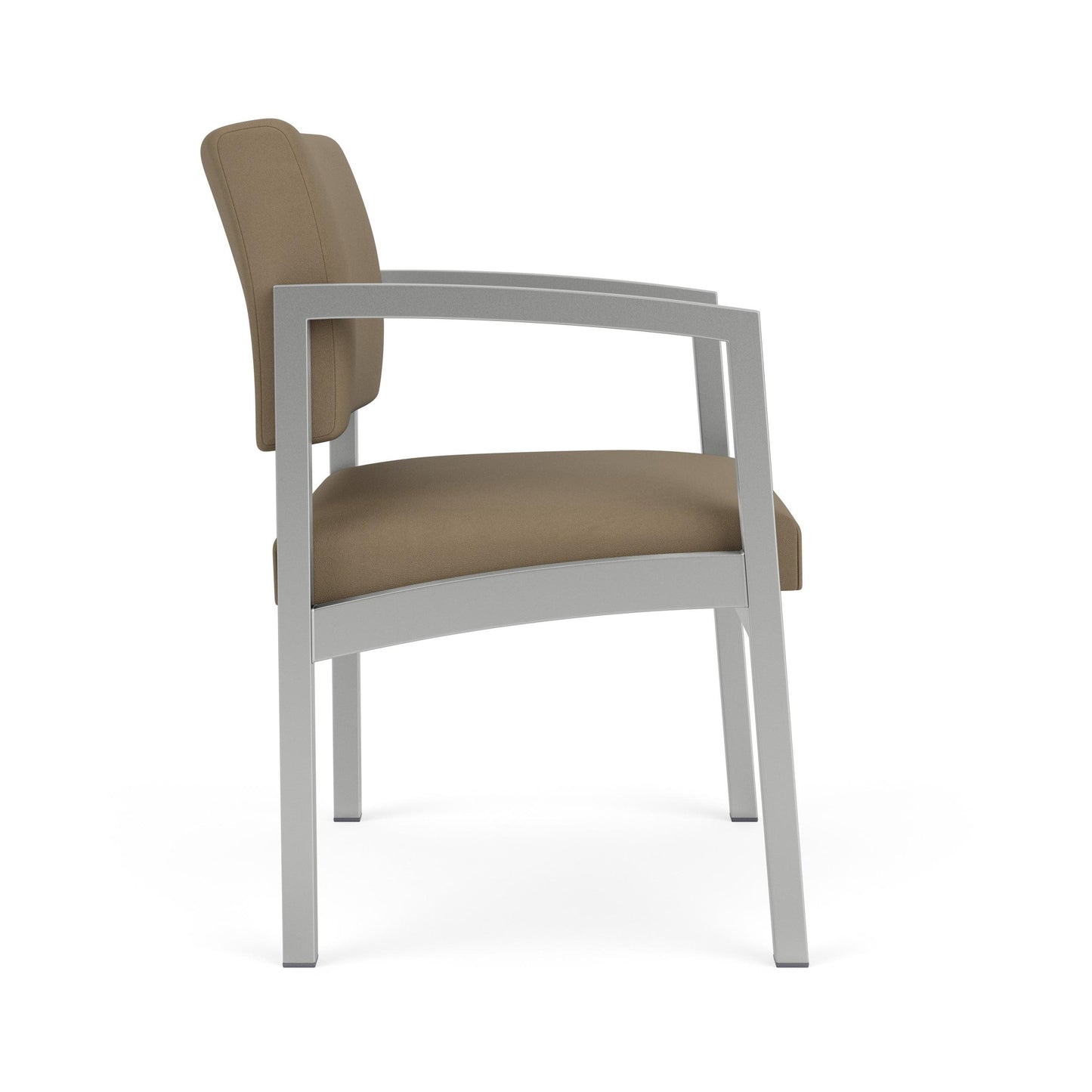 Lenox Steel Waiting Reception Wide Guest Chair Metal Frame