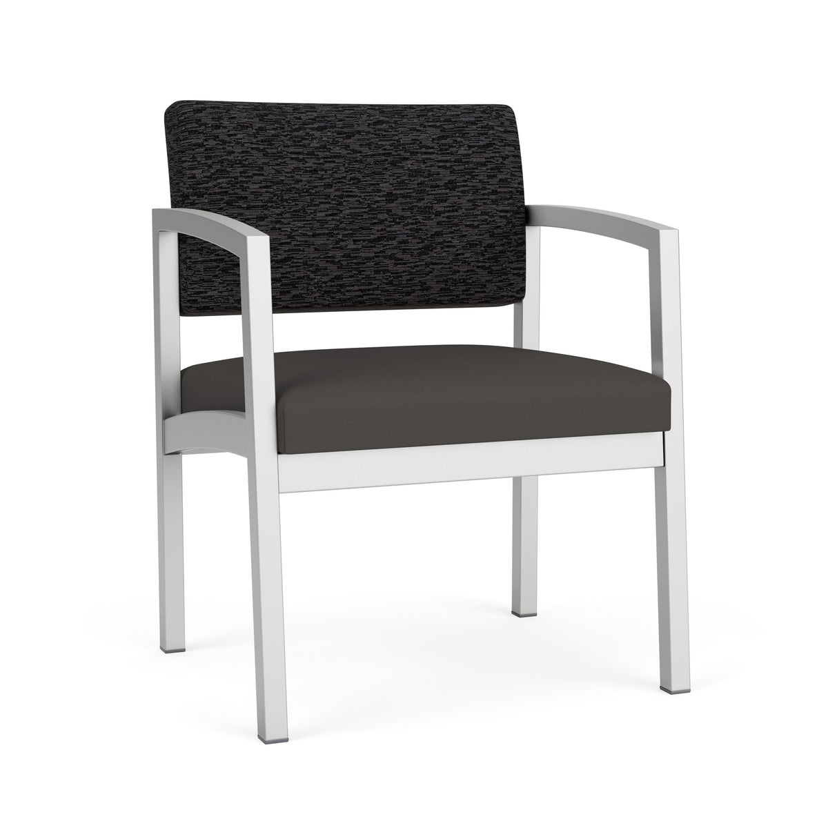 Lenox Steel Waiting Reception Wide Guest Chair Metal Frame