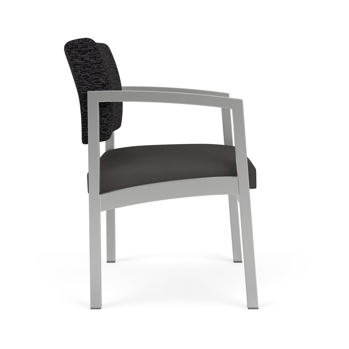 Lenox Steel Waiting Reception Wide Guest Chair Metal Frame