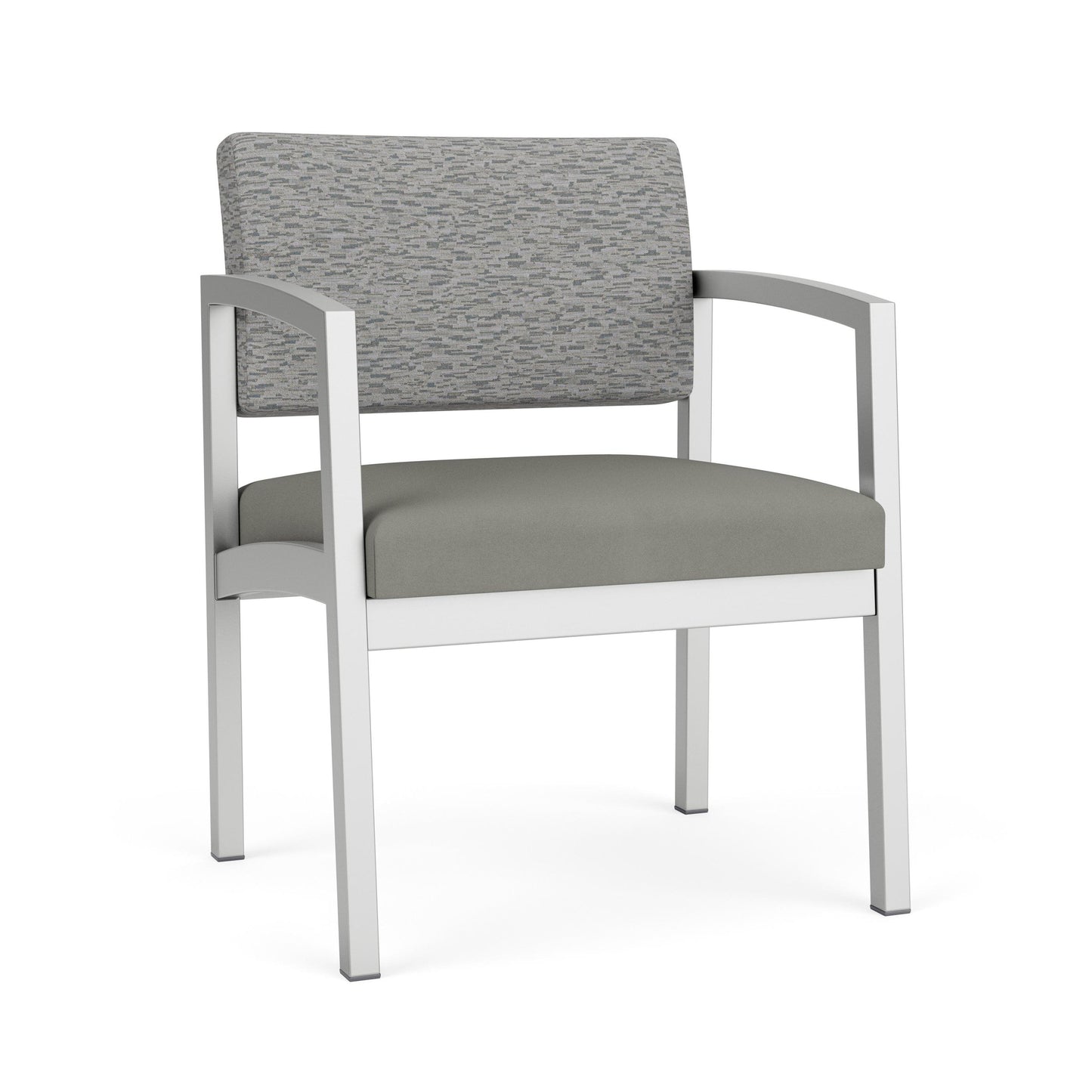 Lenox Steel Waiting Reception Wide Guest Chair Metal Frame
