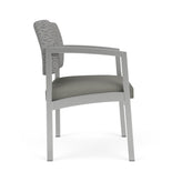 Lenox Steel Waiting Reception Wide Guest Chair Metal Frame