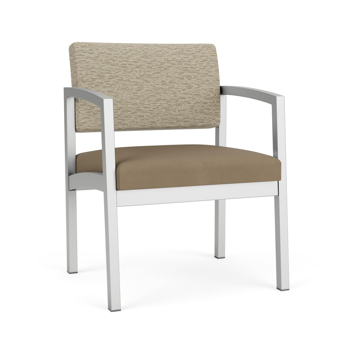 Lenox Steel Waiting Reception Wide Guest Chair Metal Frame