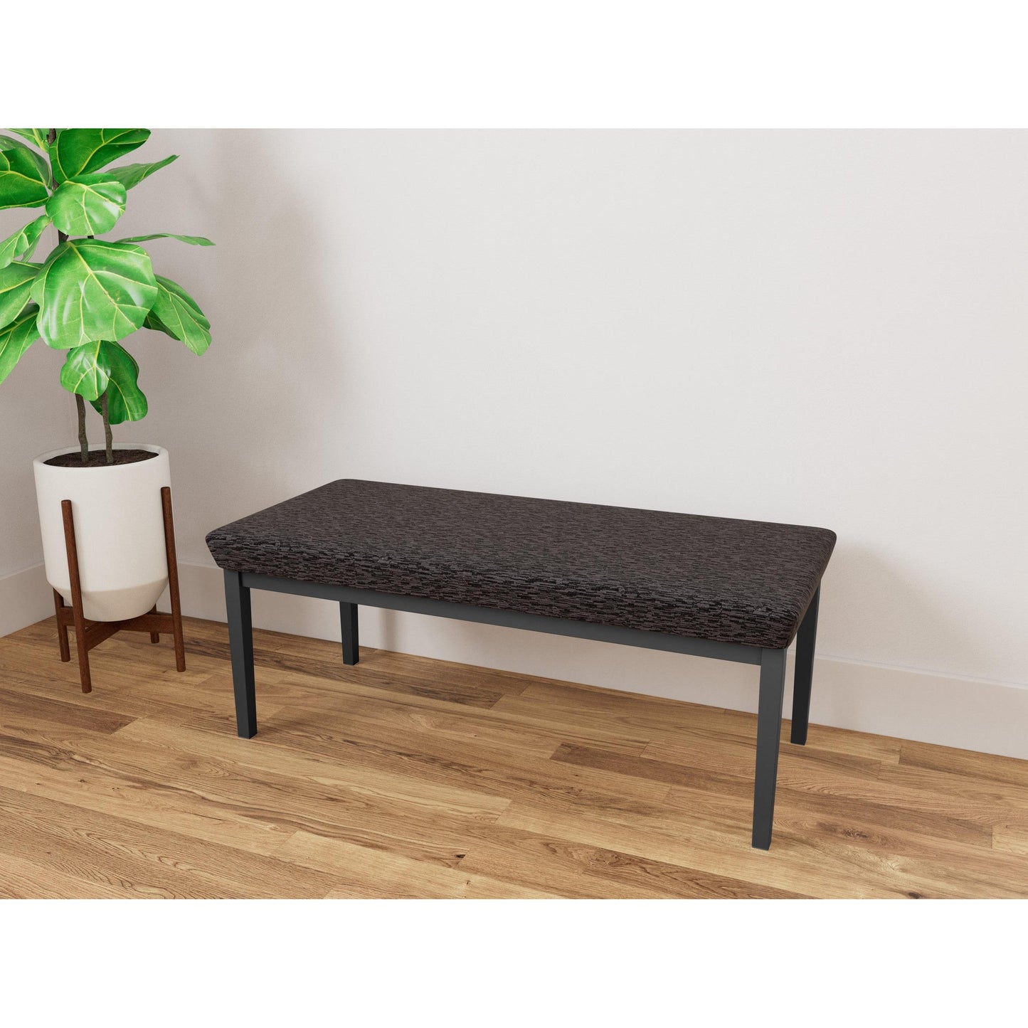 Lenox Steel Waiting Reception 2 Seat Bench Metal Frame